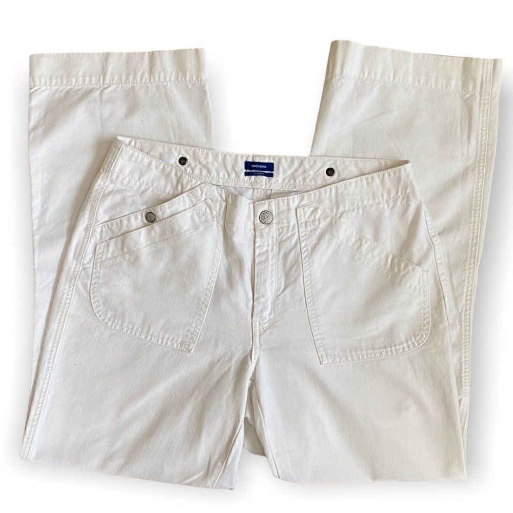 Dockers Favorite Fit White 100% Cotton Pants SZ 12